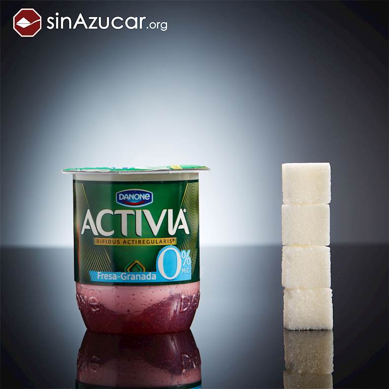 Quanto tem de açúcar no Activia?
